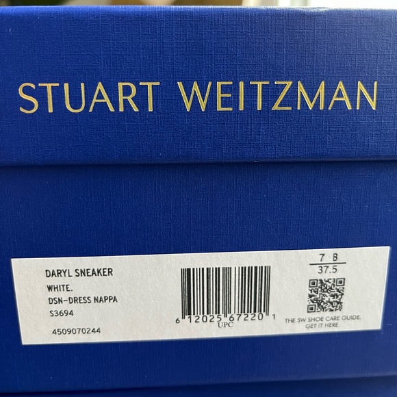 【Stuart Weitzman】Brand new with box Size 7 white sneaker - Picture 7 of 9